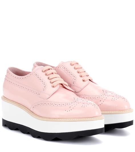 prada pink platform sneakers